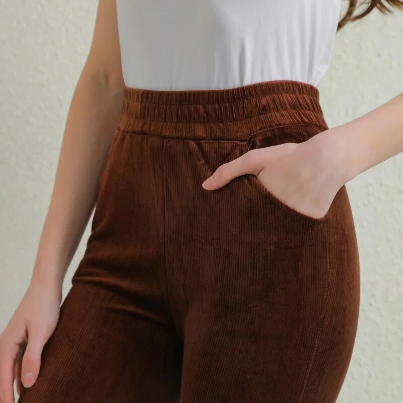Elise | Women's Cozy Corduroy Trousers