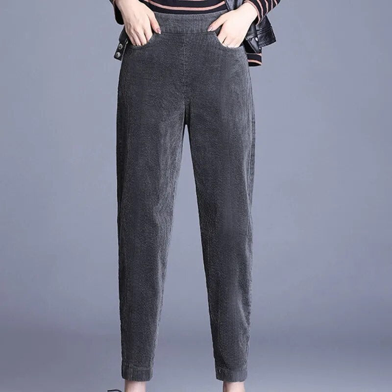 Elise | Women's Cozy Corduroy Trousers