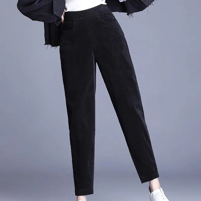 Elise | Women's Cozy Corduroy Trousers
