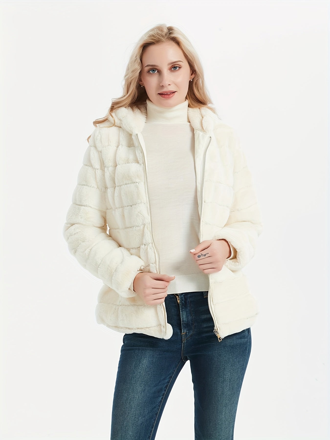 Elise | Chic Solid Color Teddy Coat