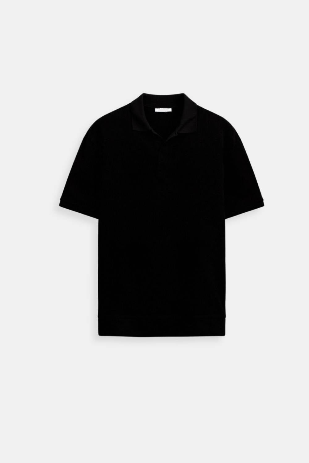 Emil | Textured Wool Polo T-Shirt