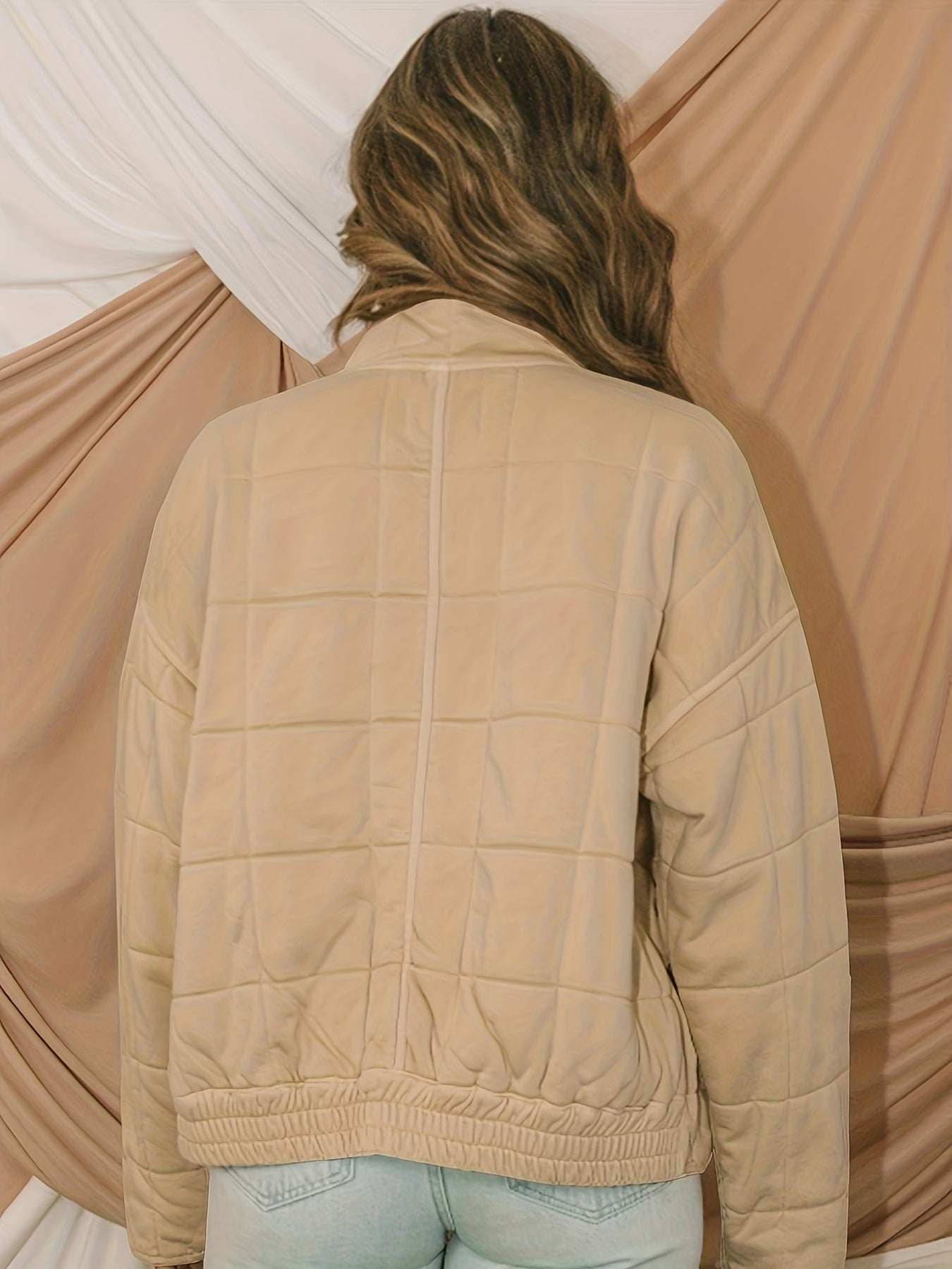 Emma | Stylish Check Pattern Windproof Jacket with Easy Padding
