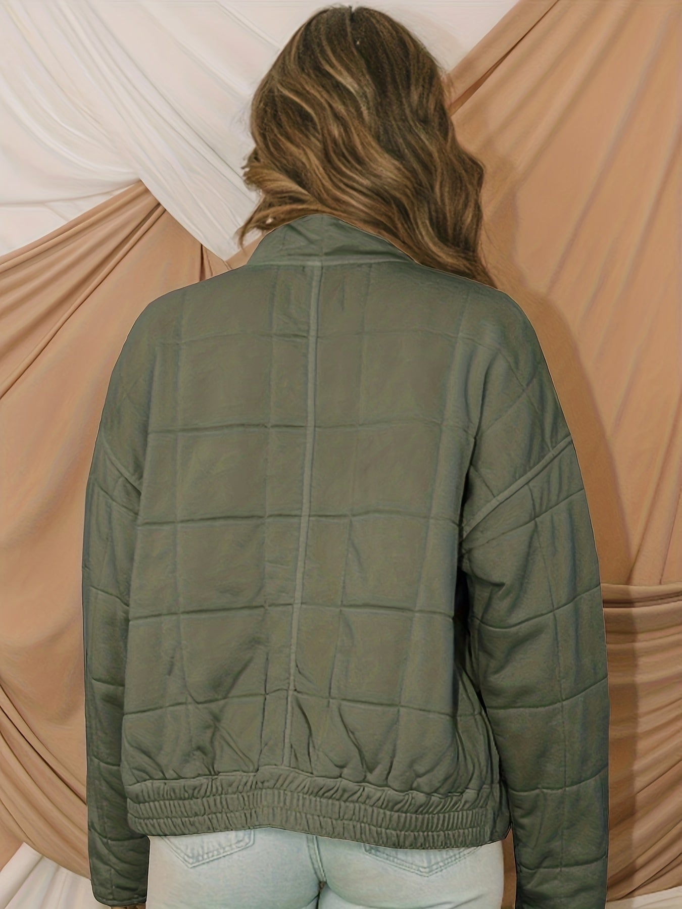Emma | Stylish Check Pattern Windproof Jacket with Easy Padding