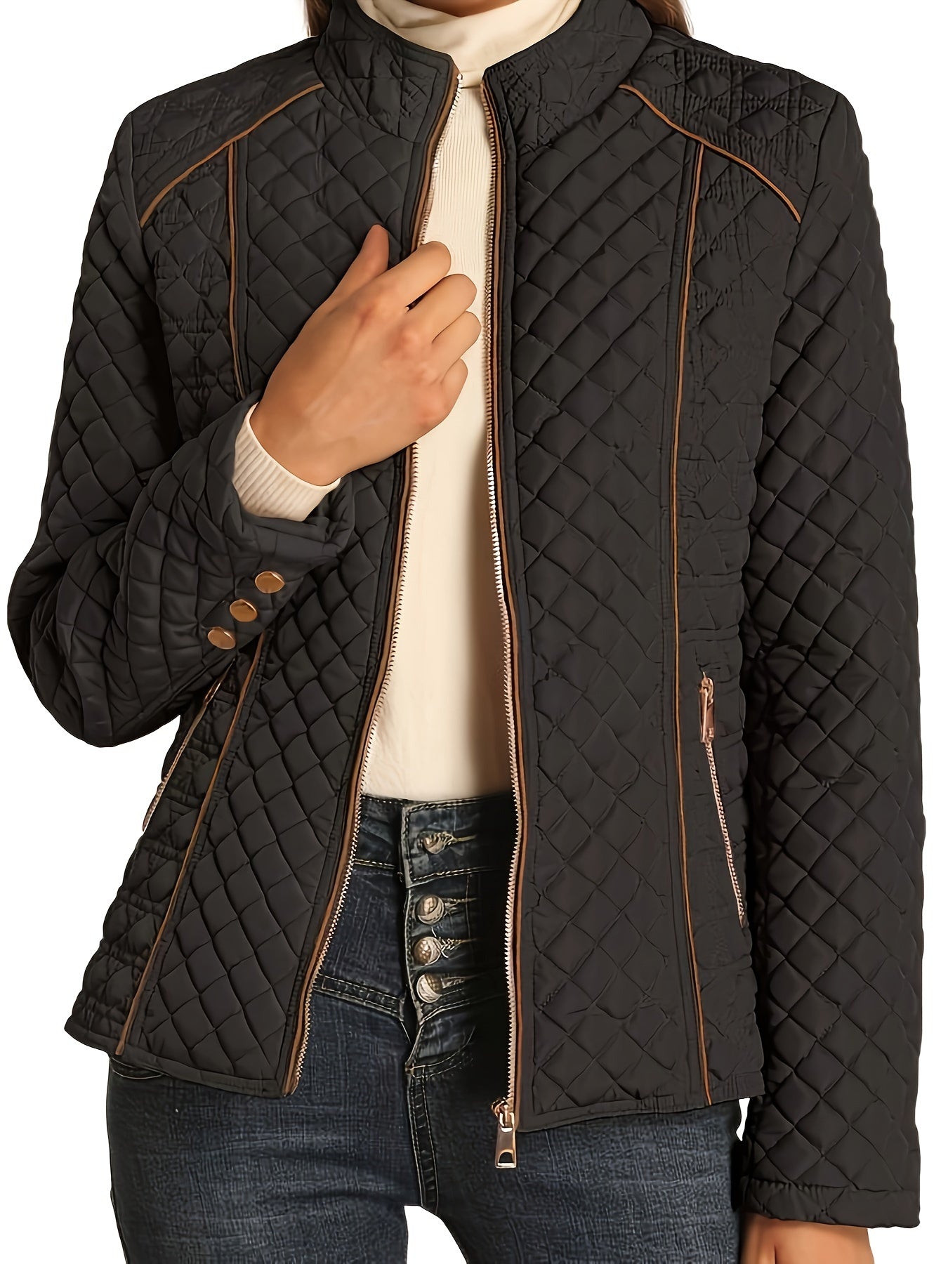 Emma | Eco-Friendly Padded Down Jacket with Zipper and Pockets
