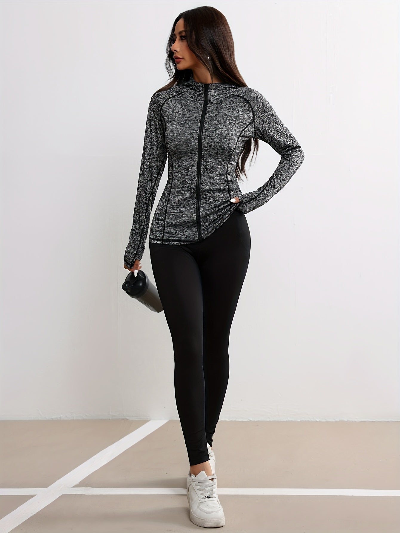 Emma | Hooded Sports Jacket with Striped Accents