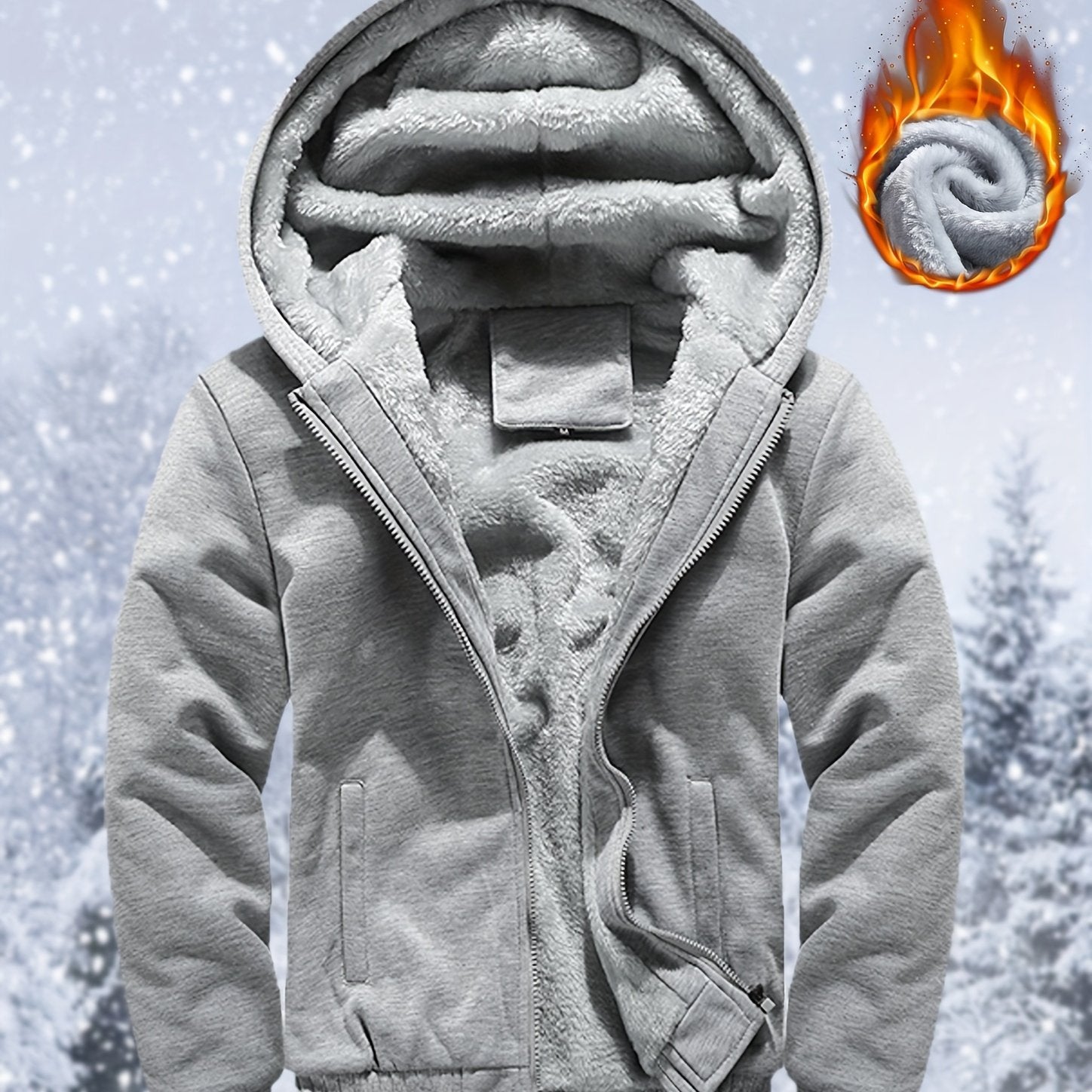 Emma | Cozy Solid Color Fleece Hoodie