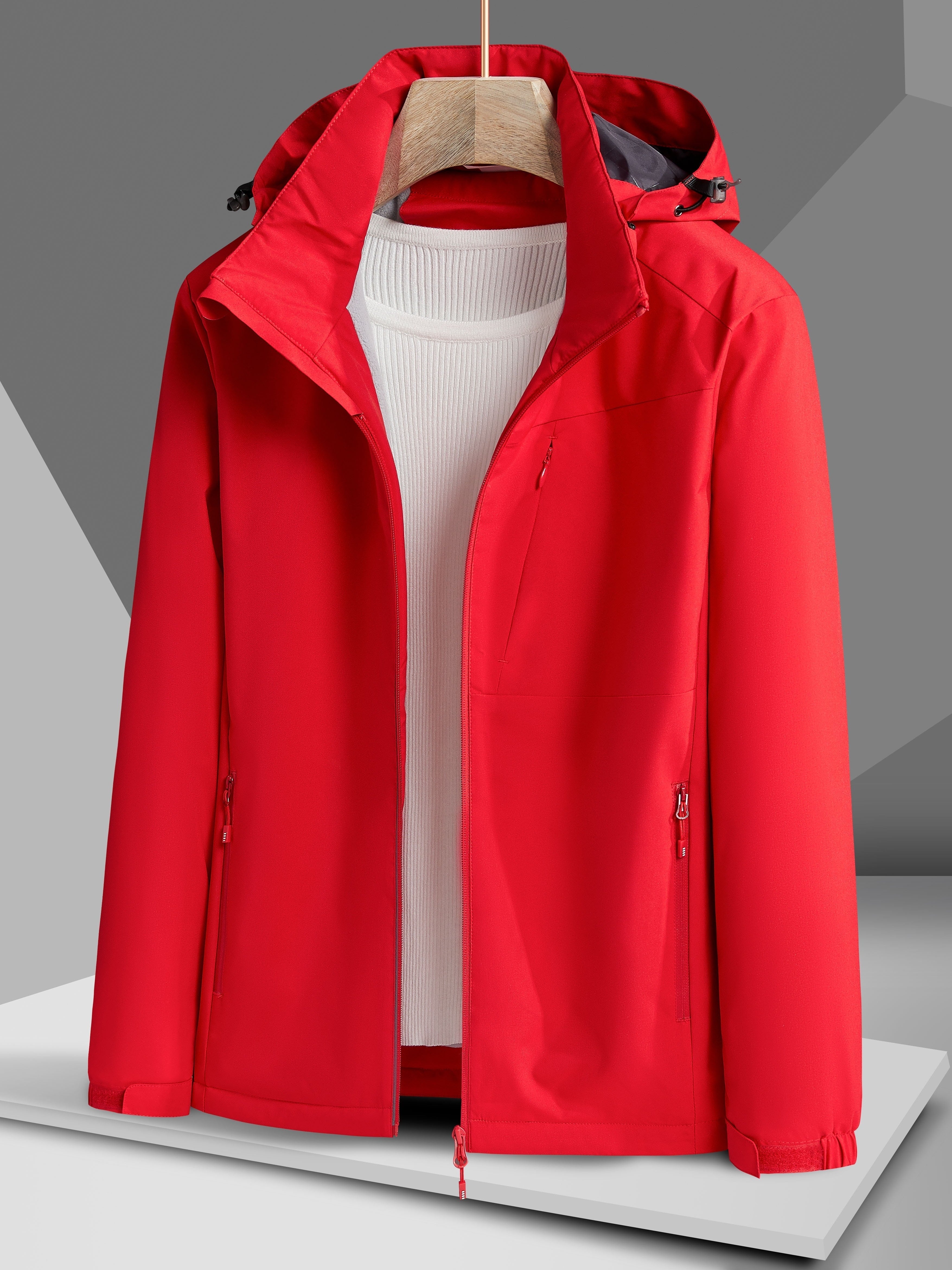 Evelien | Waterproof and Windproof Outdoor Jacket with Fleece Lining and Hood