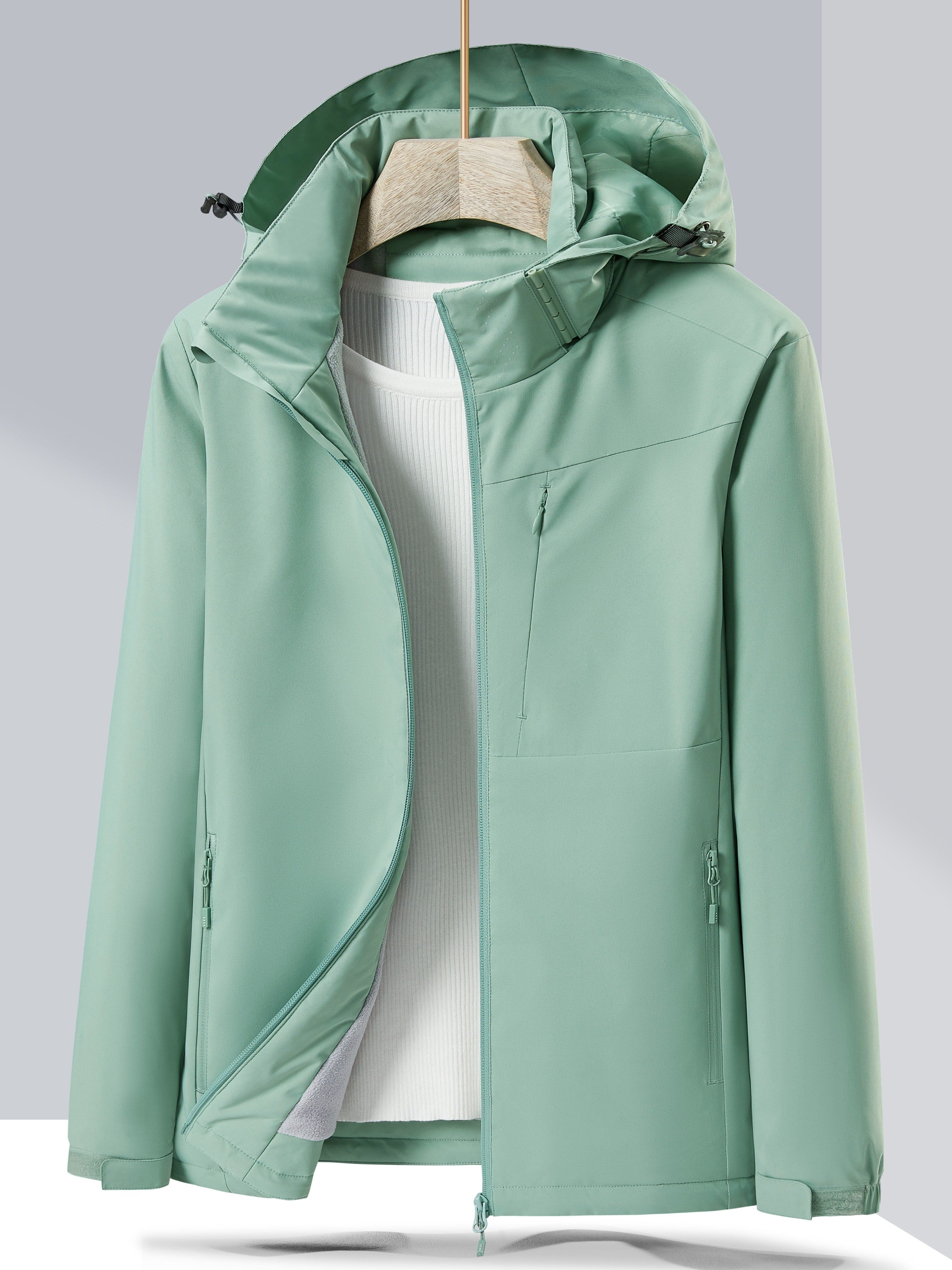 Evelien | Waterproof and Windproof Outdoor Jacket with Fleece Lining and Hood