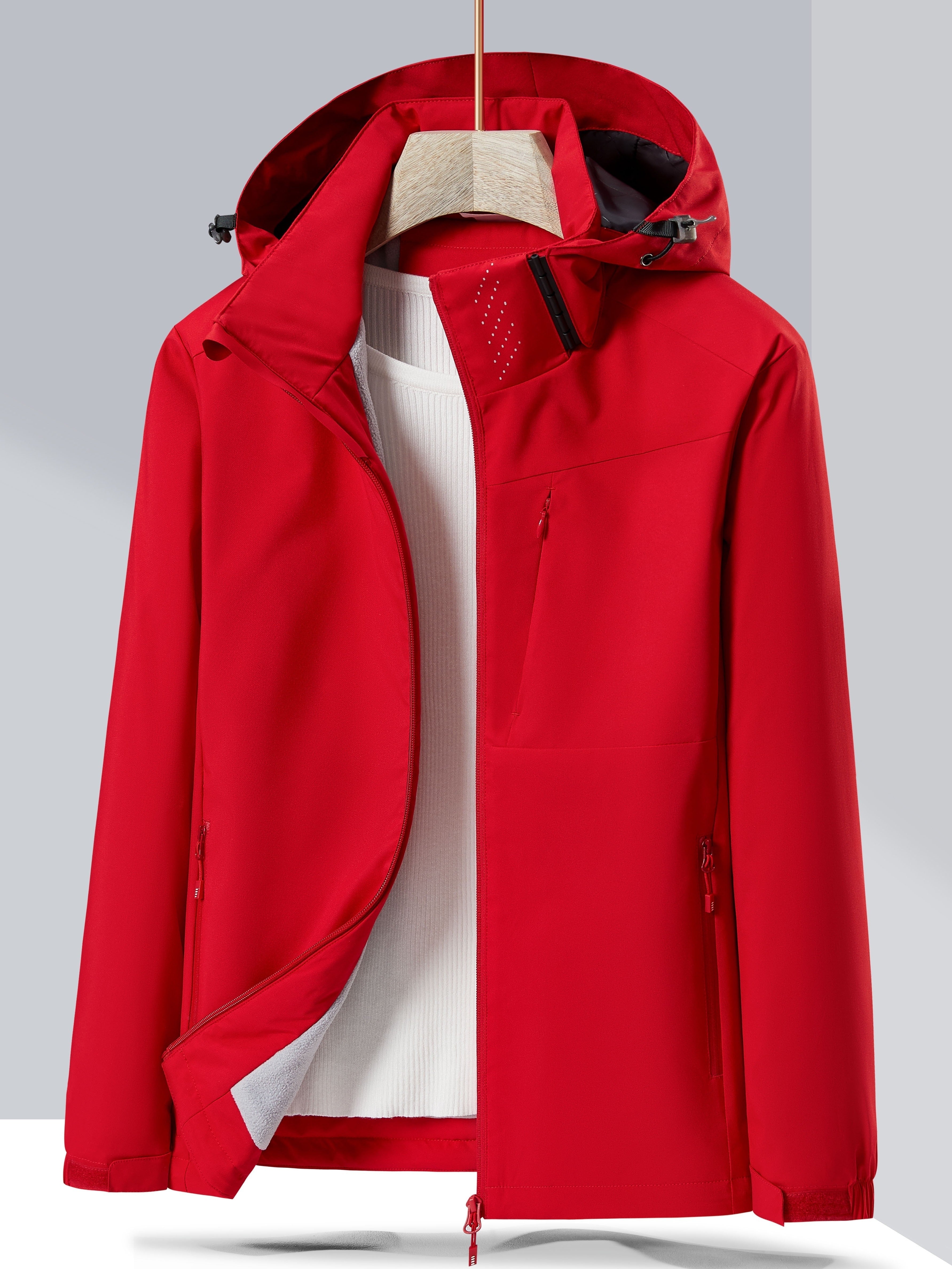 Evelien | Waterproof and Windproof Outdoor Jacket with Fleece Lining and Hood
