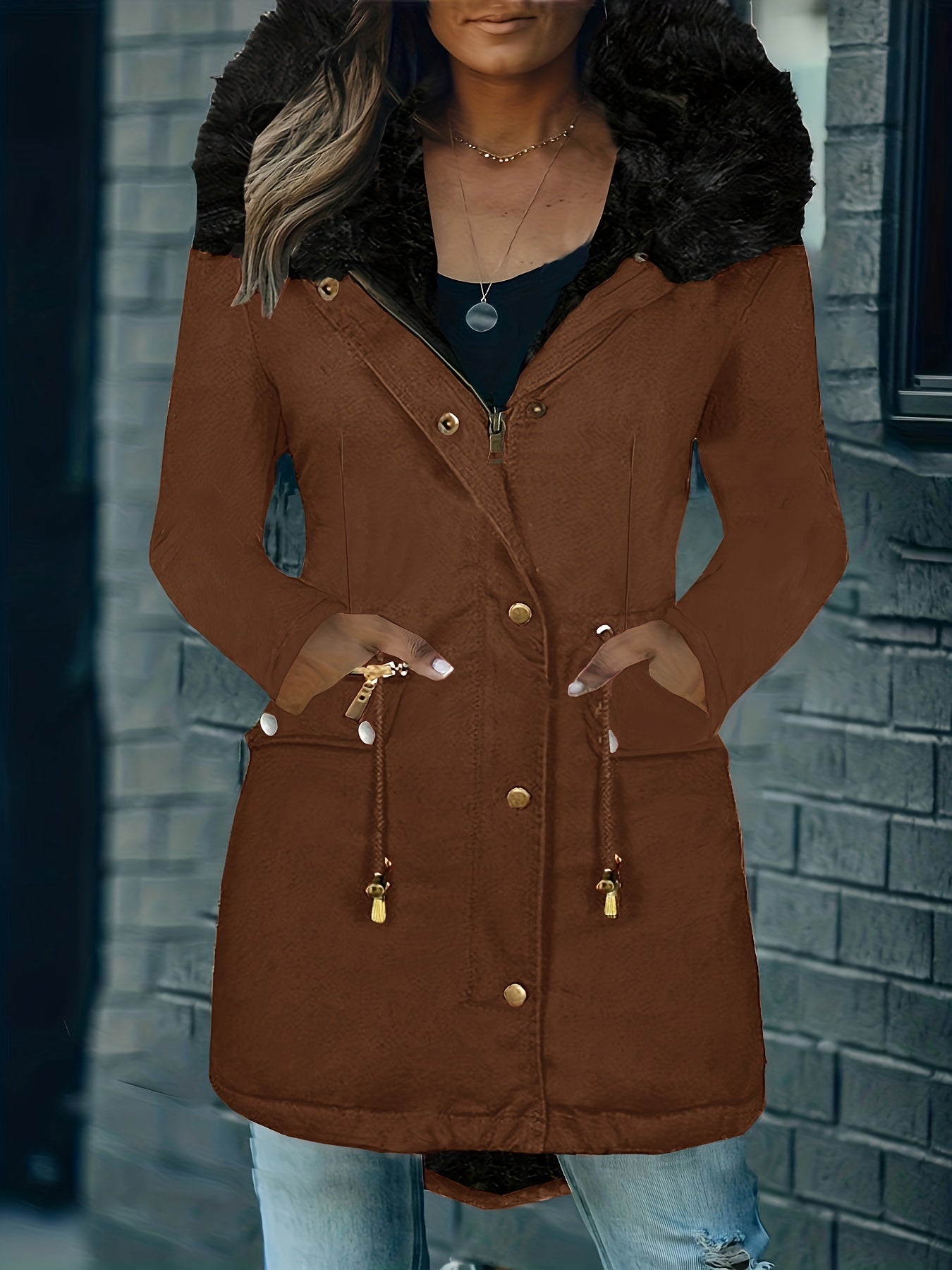 Feline | Cozy Hoodie Parka with Plush Trim