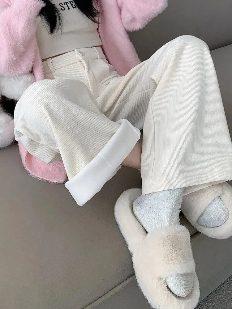 Fenna | Women's Corduroy Trousers with Soft Fabric Lining