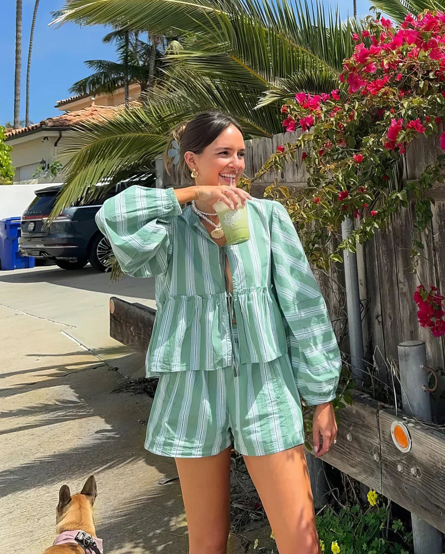 Samira - Breezy Striped Summer Ensemble