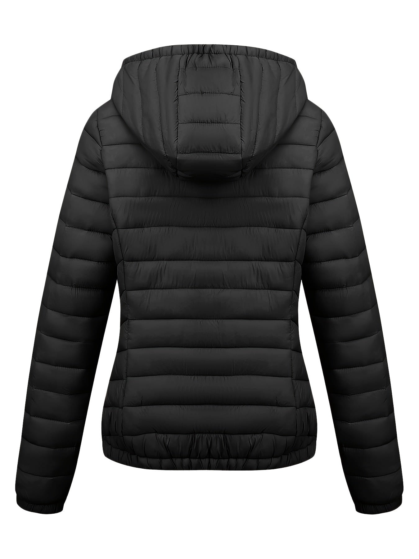 Fien | Angled Pocket Quilted Puffy Hoodie Jacket