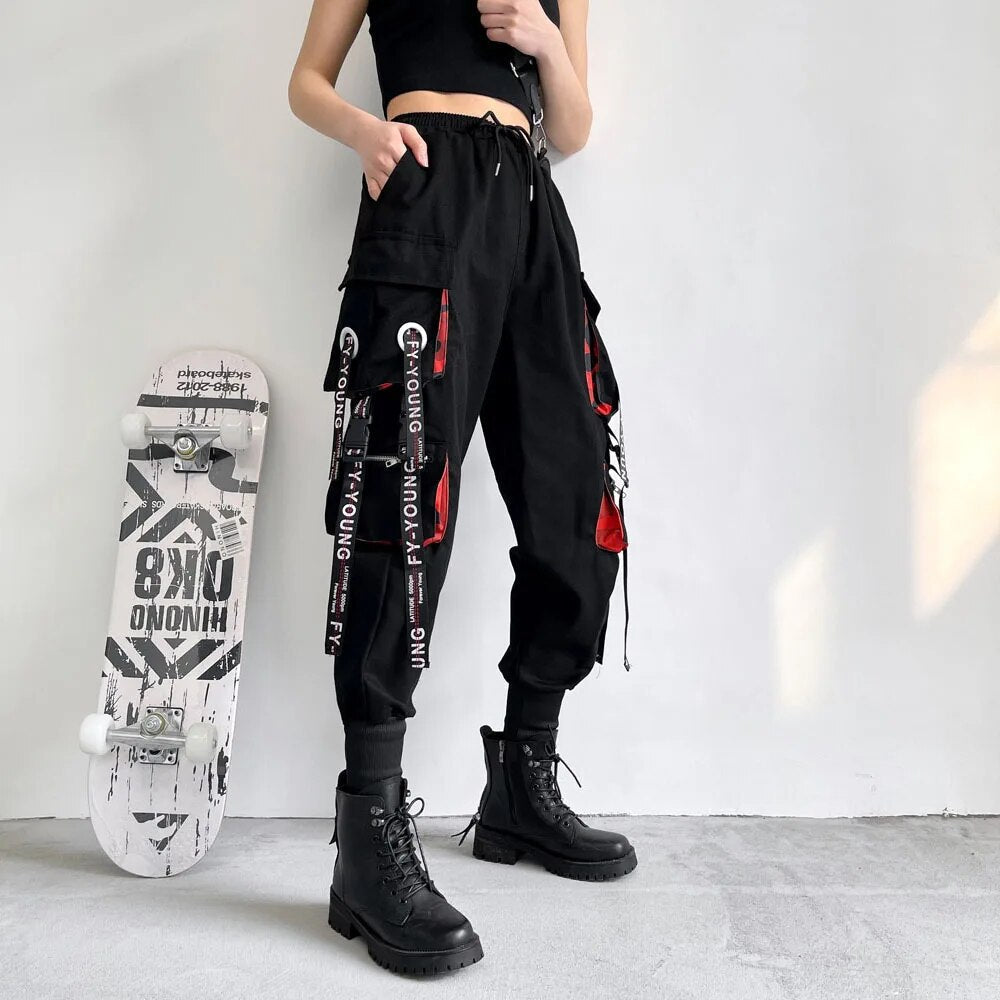Fleur | Women's High-Waisted Cargo Pants with Pockets