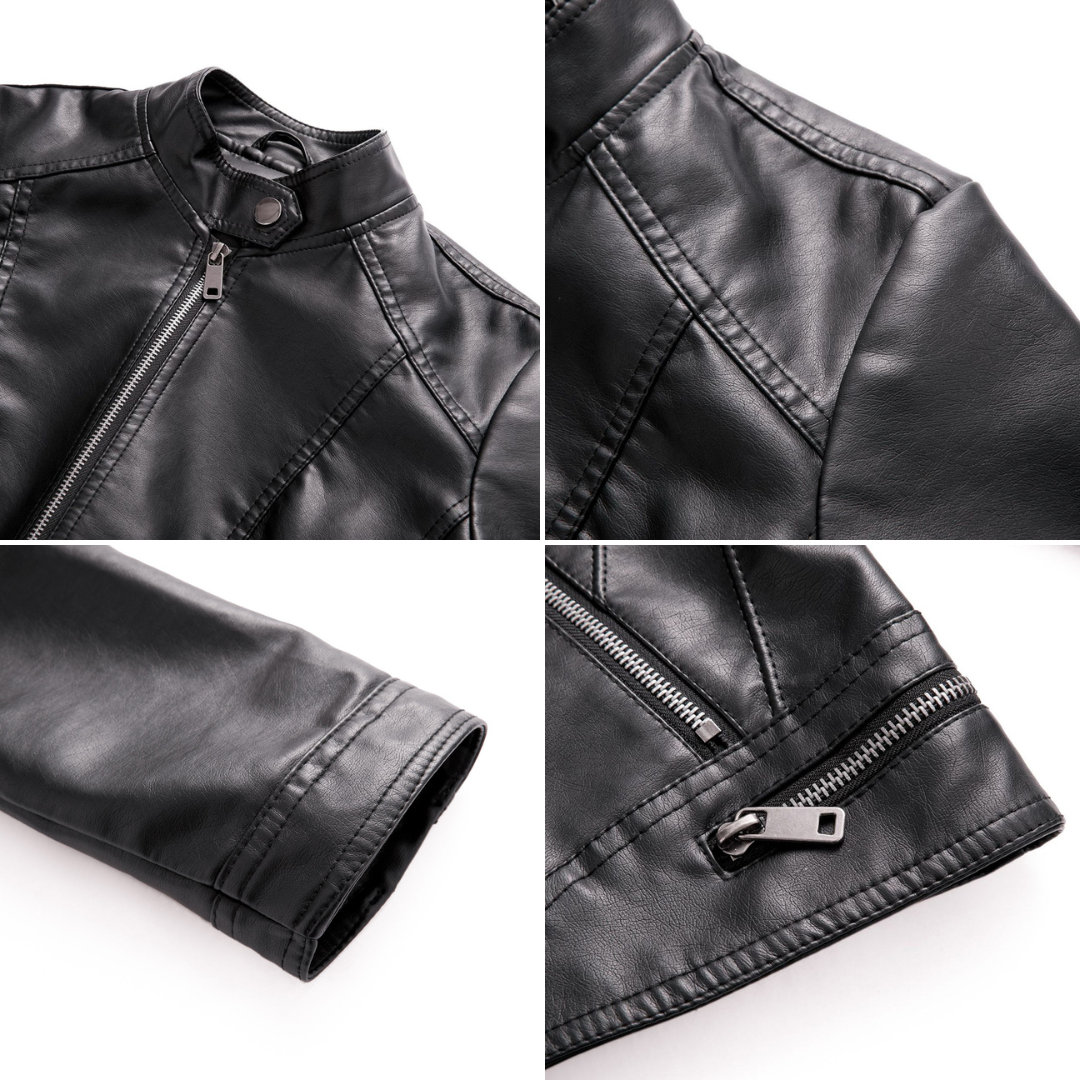 Fleur | Chic Leather Jacket