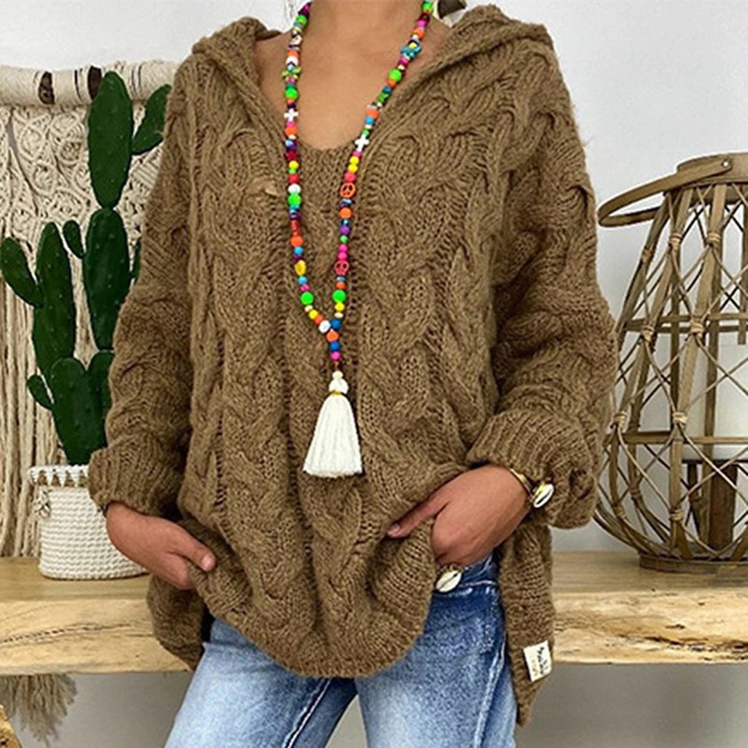 V-Neck Knit Sweater