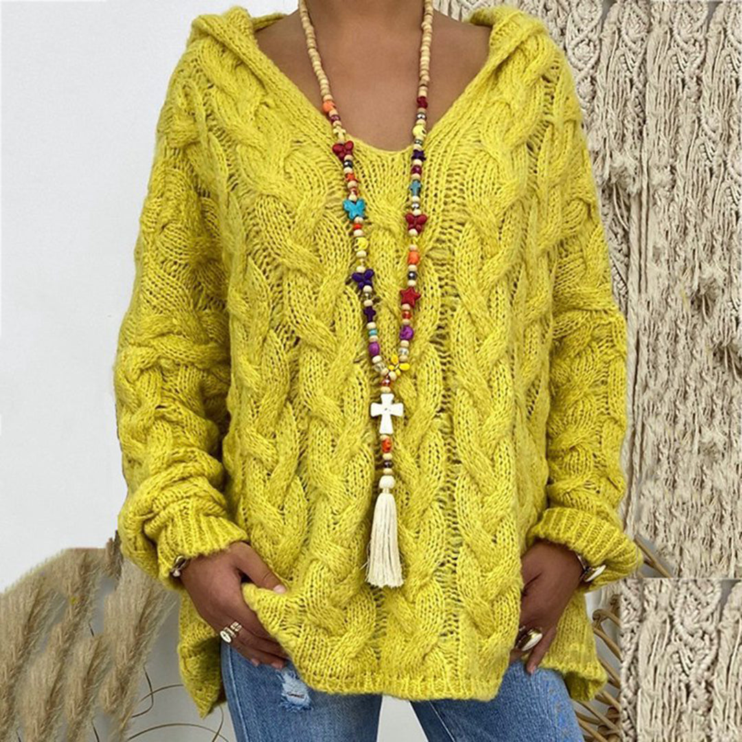 V-Neck Knit Sweater