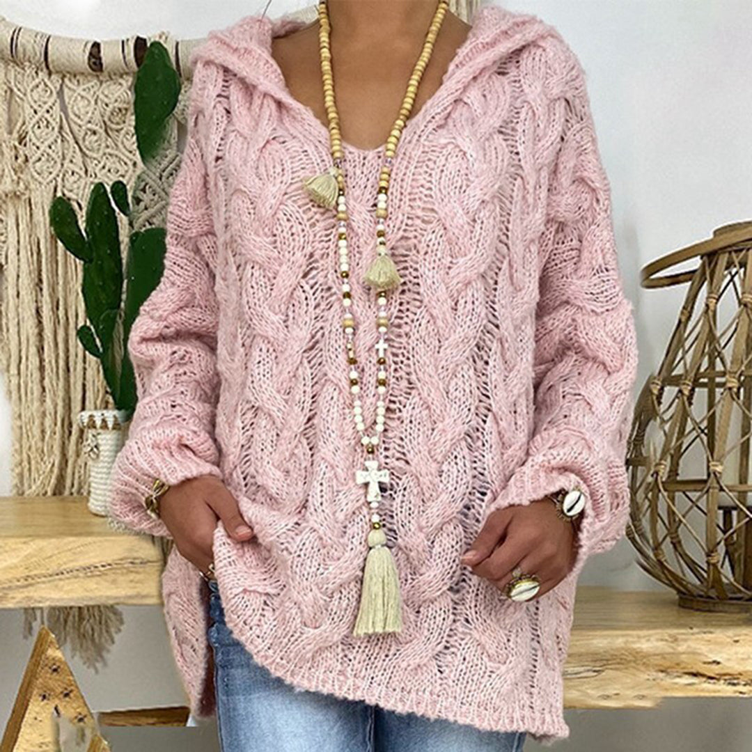 V-Neck Knit Sweater