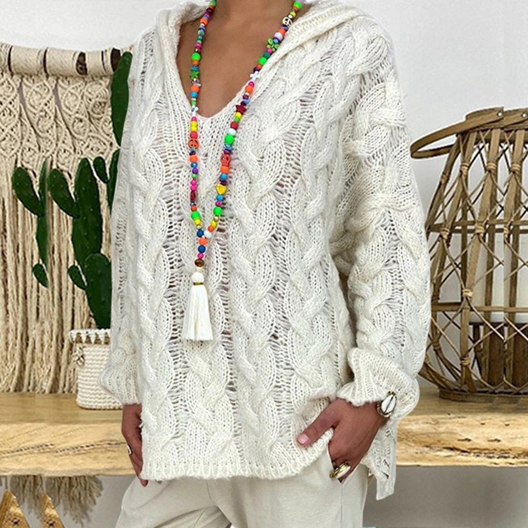 V-Neck Knit Sweater