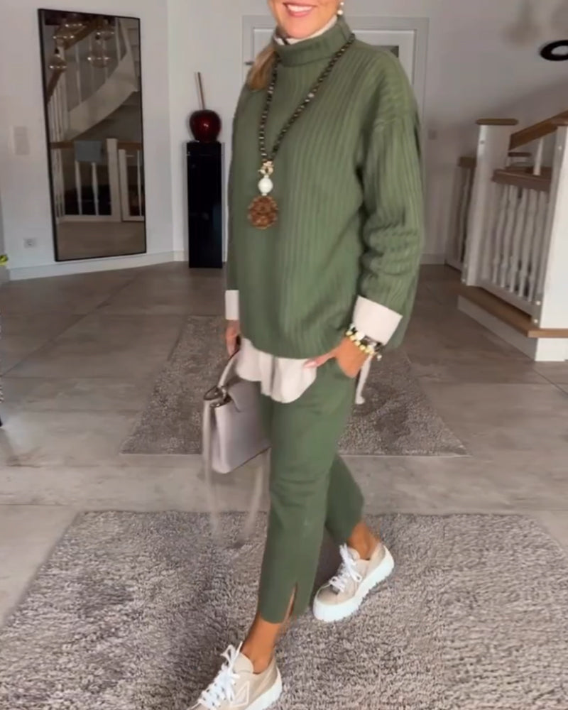 Emerald Turtleneck Sweater