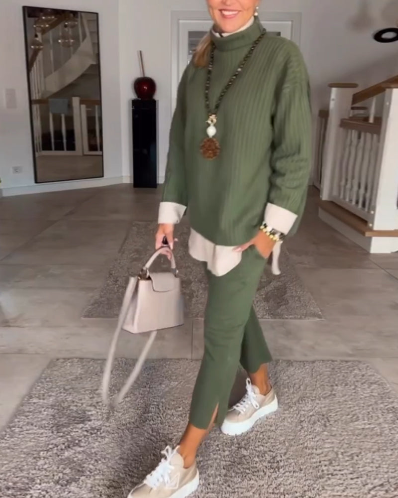 Emerald Turtleneck Sweater