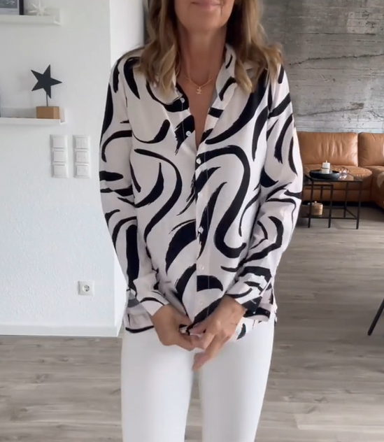 Printed Autumn Blouse