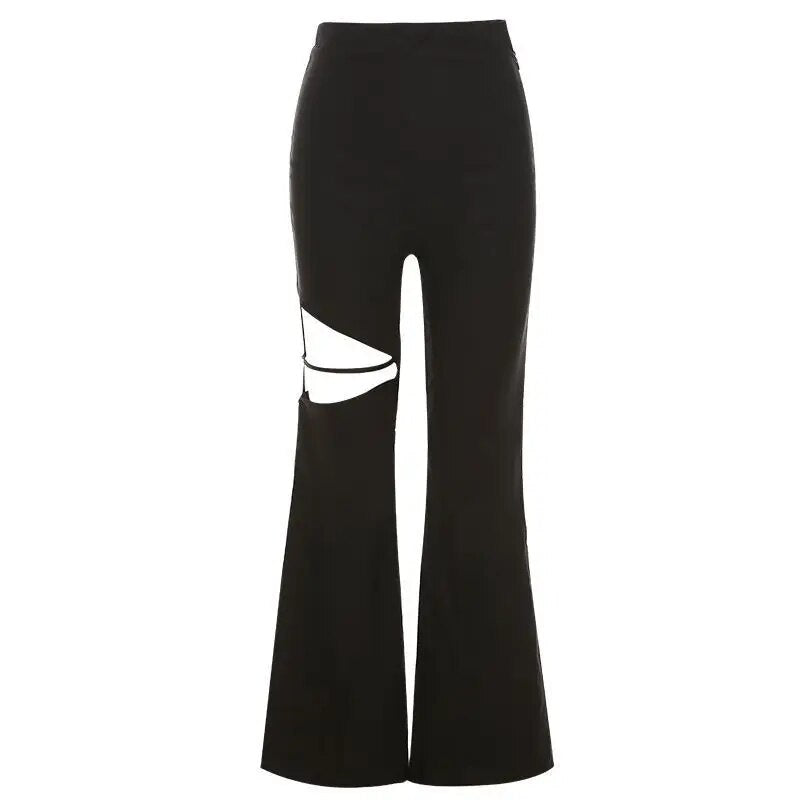 Ilaria | Women's Flared Slim Fit Trousers