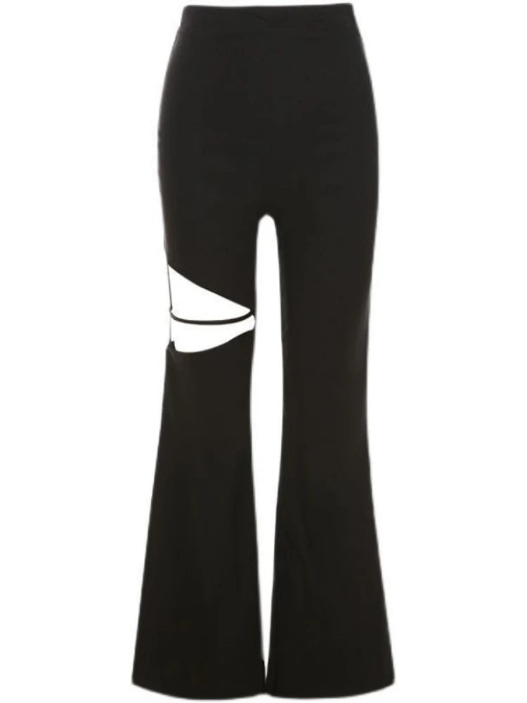 Ilaria | Women's Flared Slim Fit Trousers