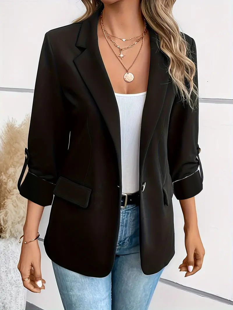 Fenna - Single Button Colored Blazer