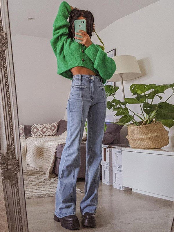 Mirjam - Red Star Flared Jeans