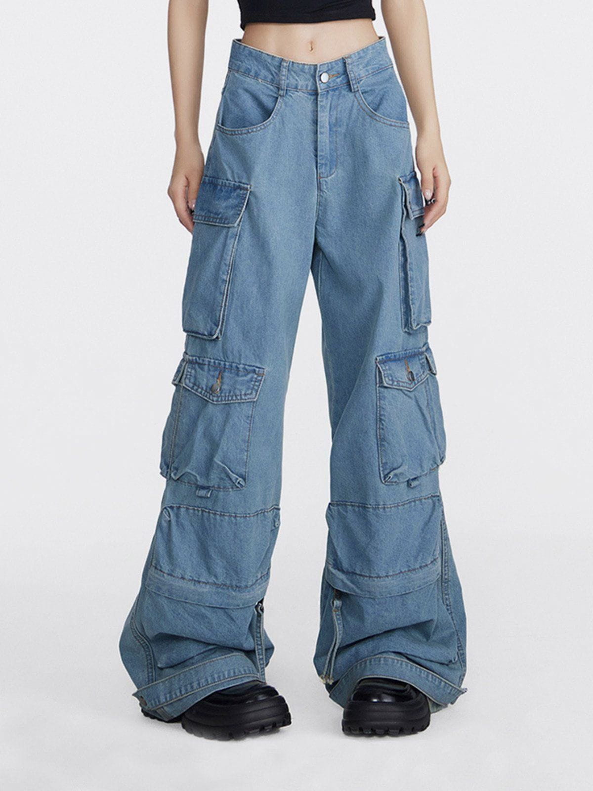 Jacky | Straight Jeans with Multiple Pockets