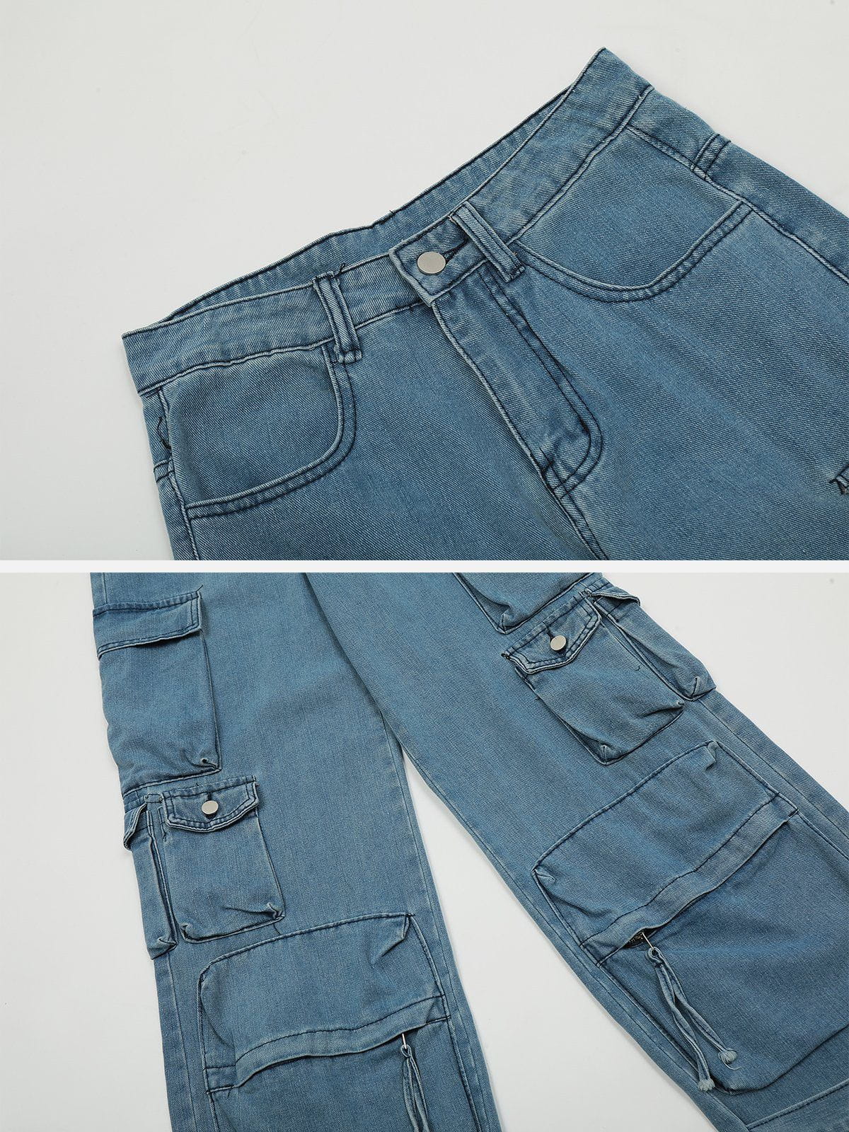 Jacky | Straight Jeans with Multiple Pockets