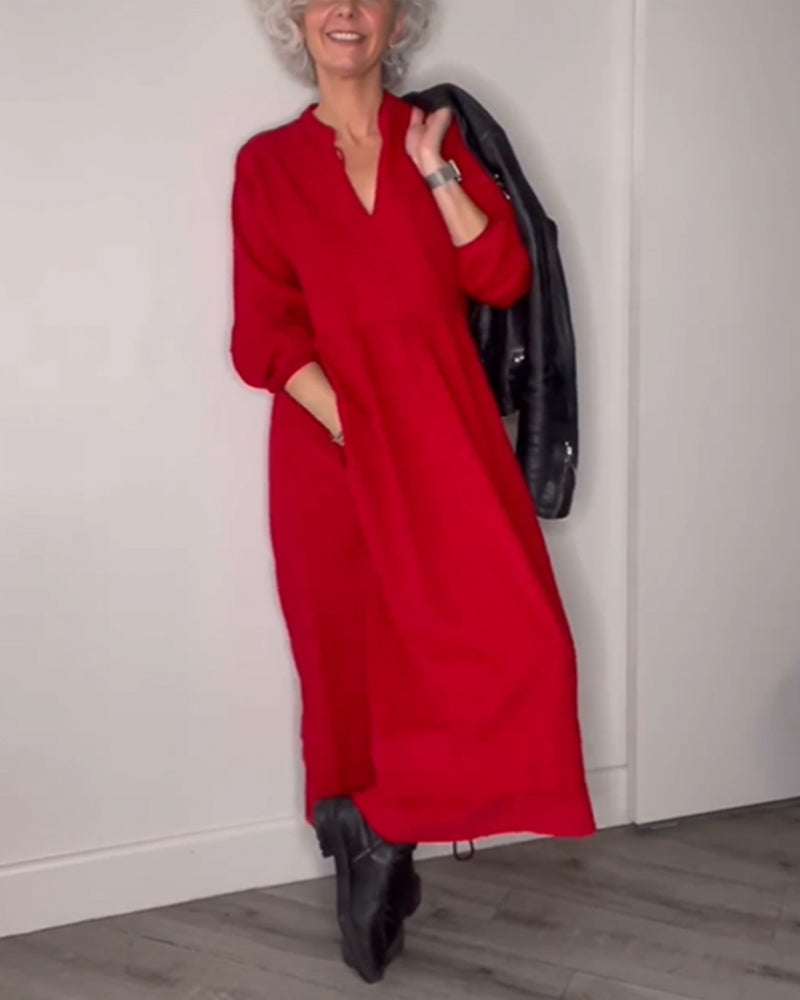 Jacobs | V-Neck A-Line Dress