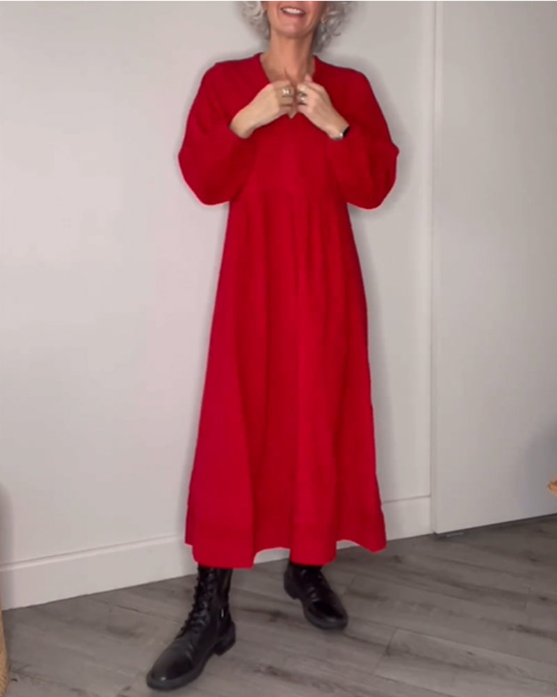 Jacobs | V-Neck A-Line Dress