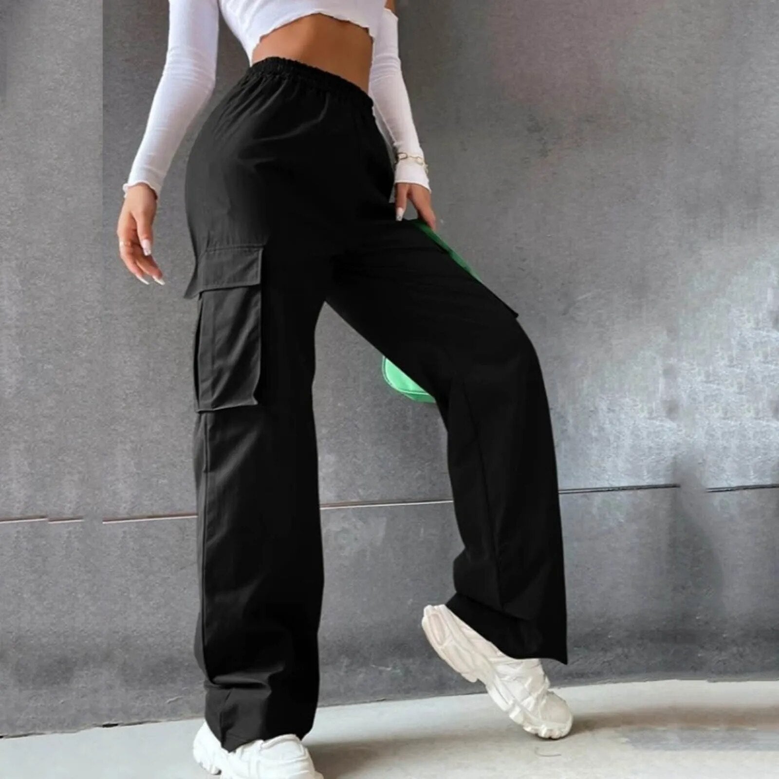 Janlie | Women's High-Waisted Cargo Pants