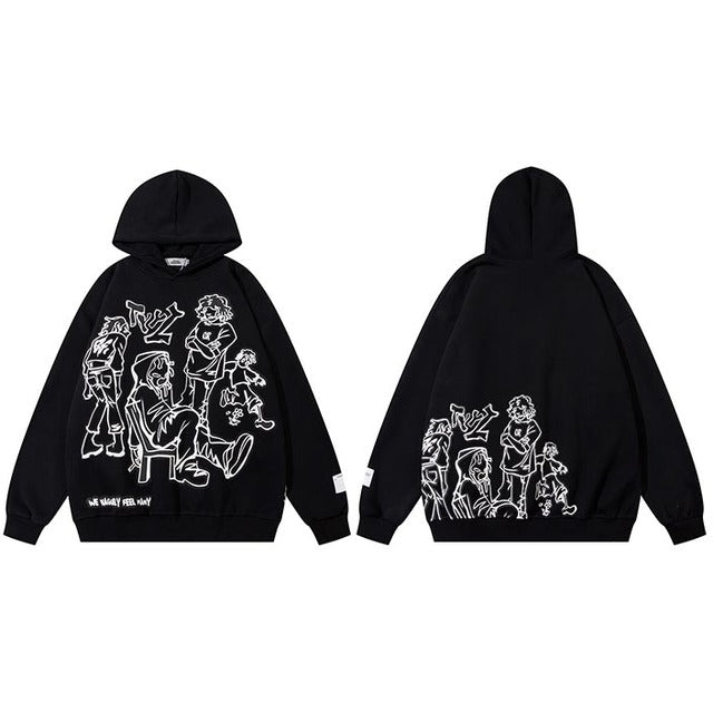 Jaqcues | Graphic Print Streetwear Hoodie