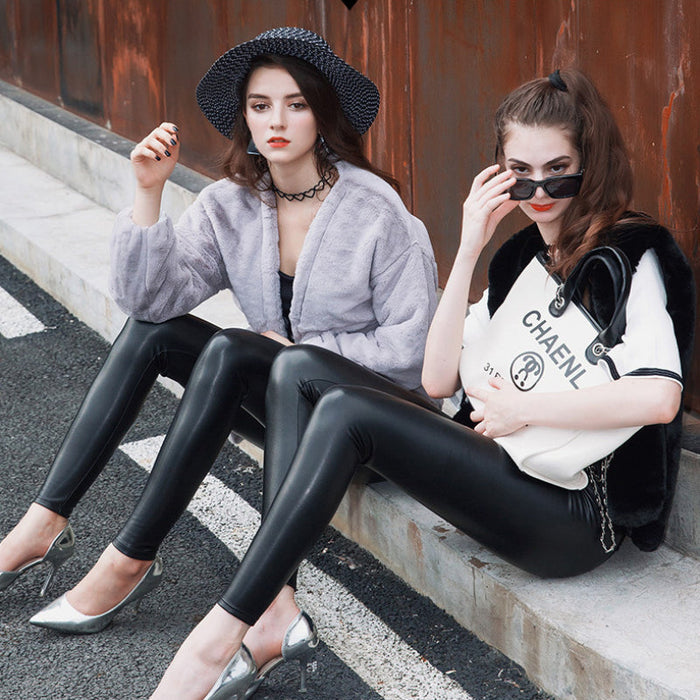 Jasmijn | Women's Cozy Leather Leggings