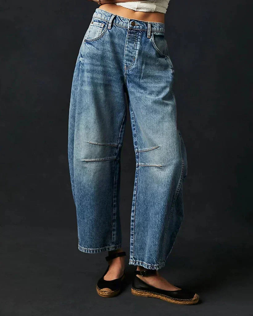 Womens Jeans – Barrel Fit with Mid-Rise Waist