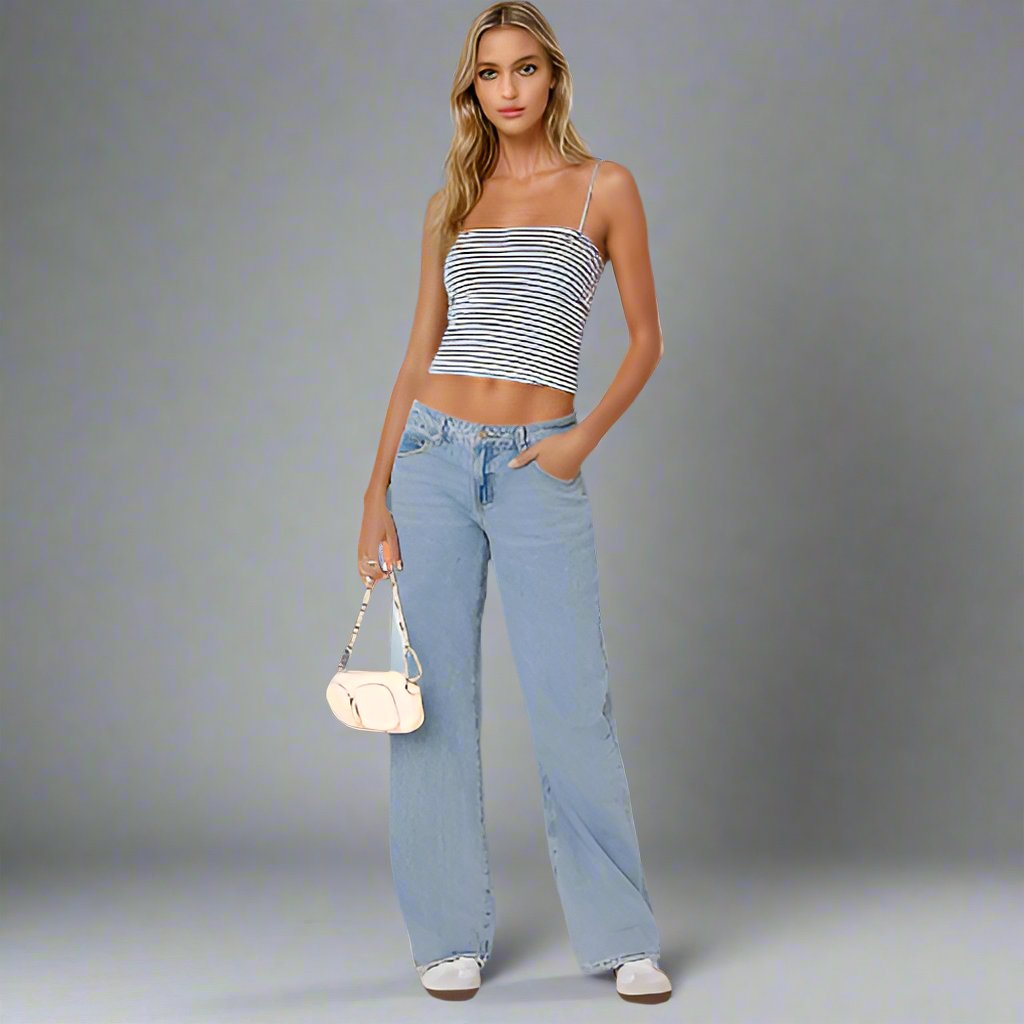 Lara | Stylish & Comfortable Low-Rise Stretch Denim Jeans