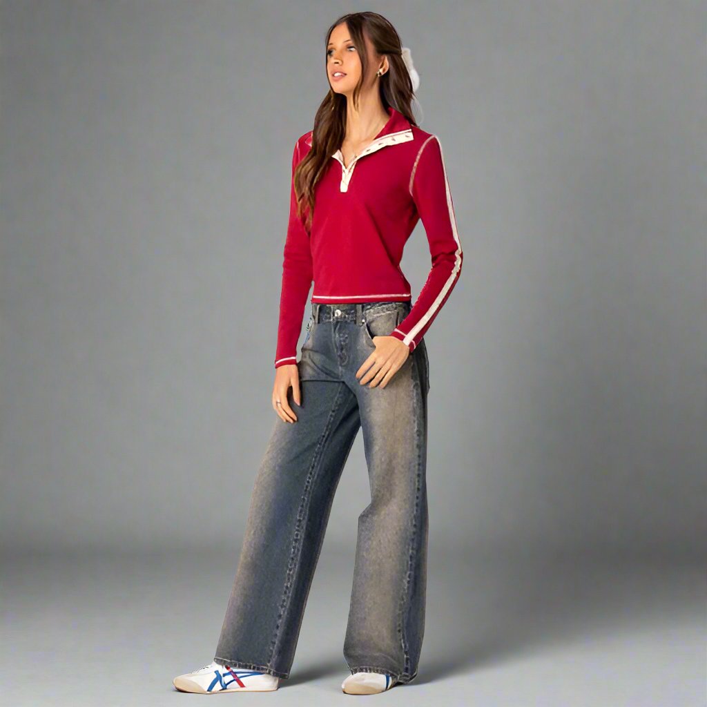 Lara | Stylish & Comfortable Low-Rise Stretch Denim Jeans
