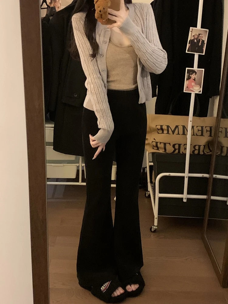 Lena | Retro Corduroy Flared Pants