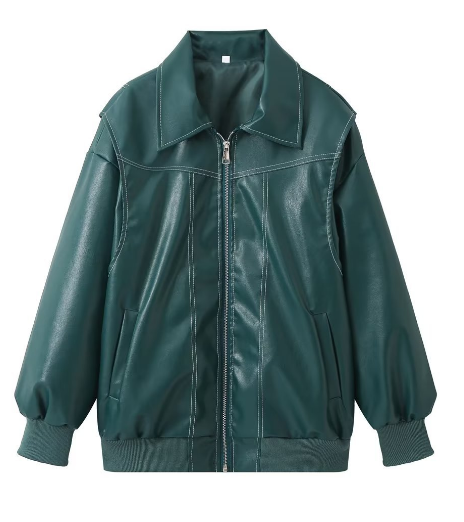 Linde | Classic Leather Bomber Jacket