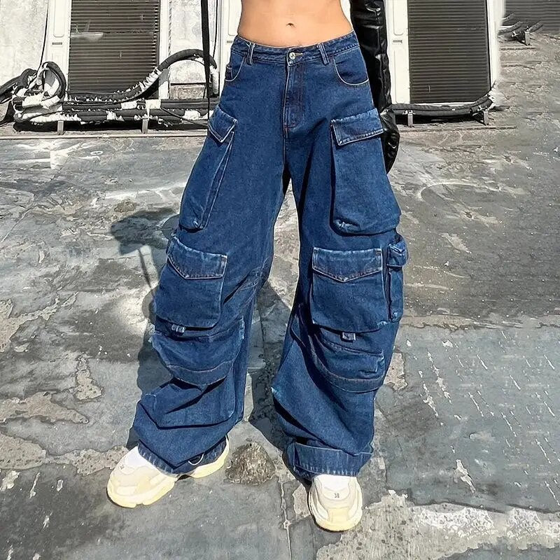 Liv | Distressed Wide Leg Jeans