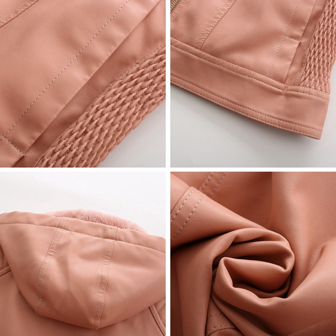 Loes | Chic Suede Leather Jacket for Women