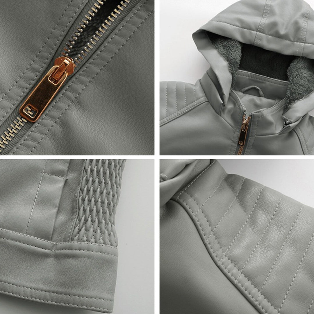 Loes | Chic Suede Leather Jacket for Women