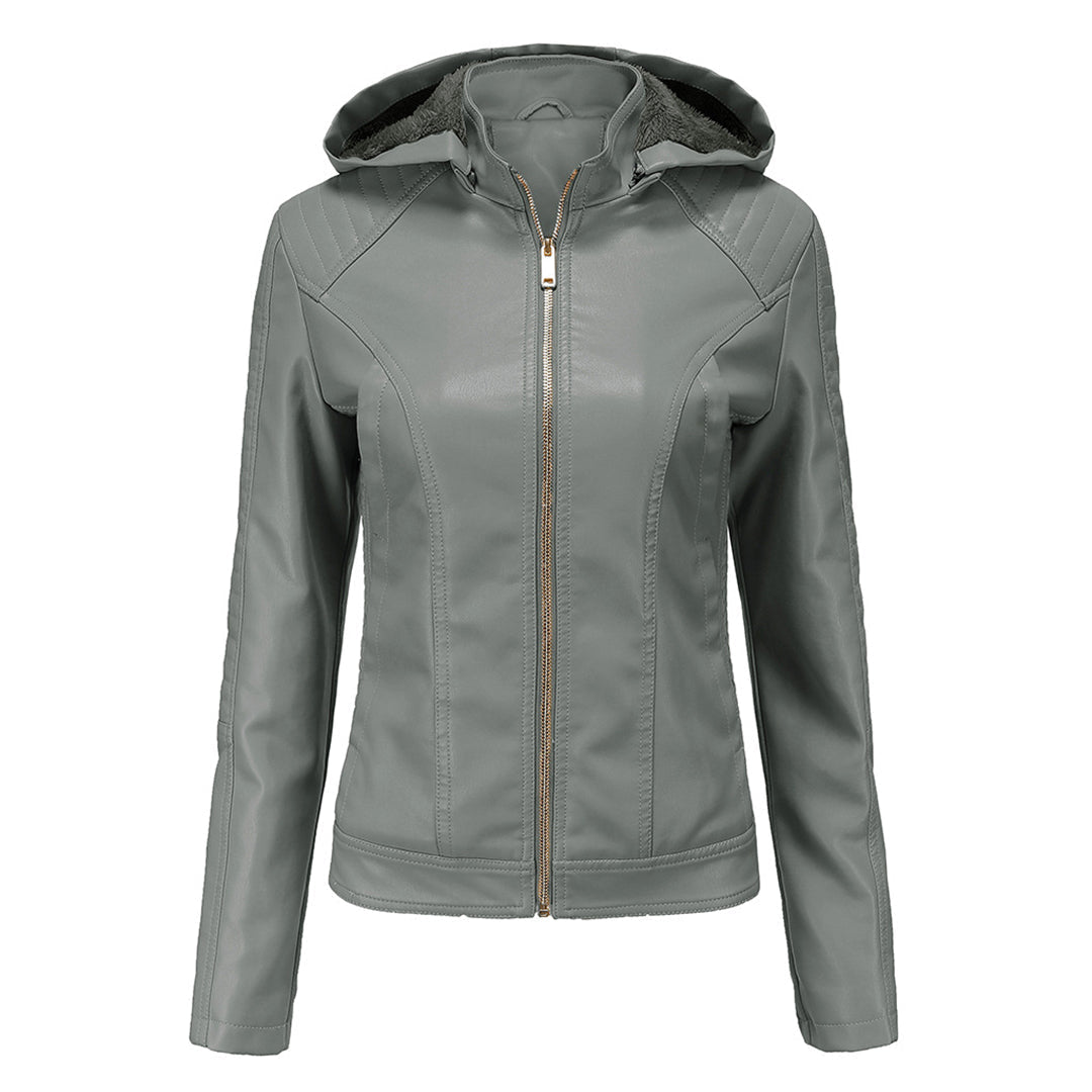 Loes | Chic Suede Leather Jacket for Women