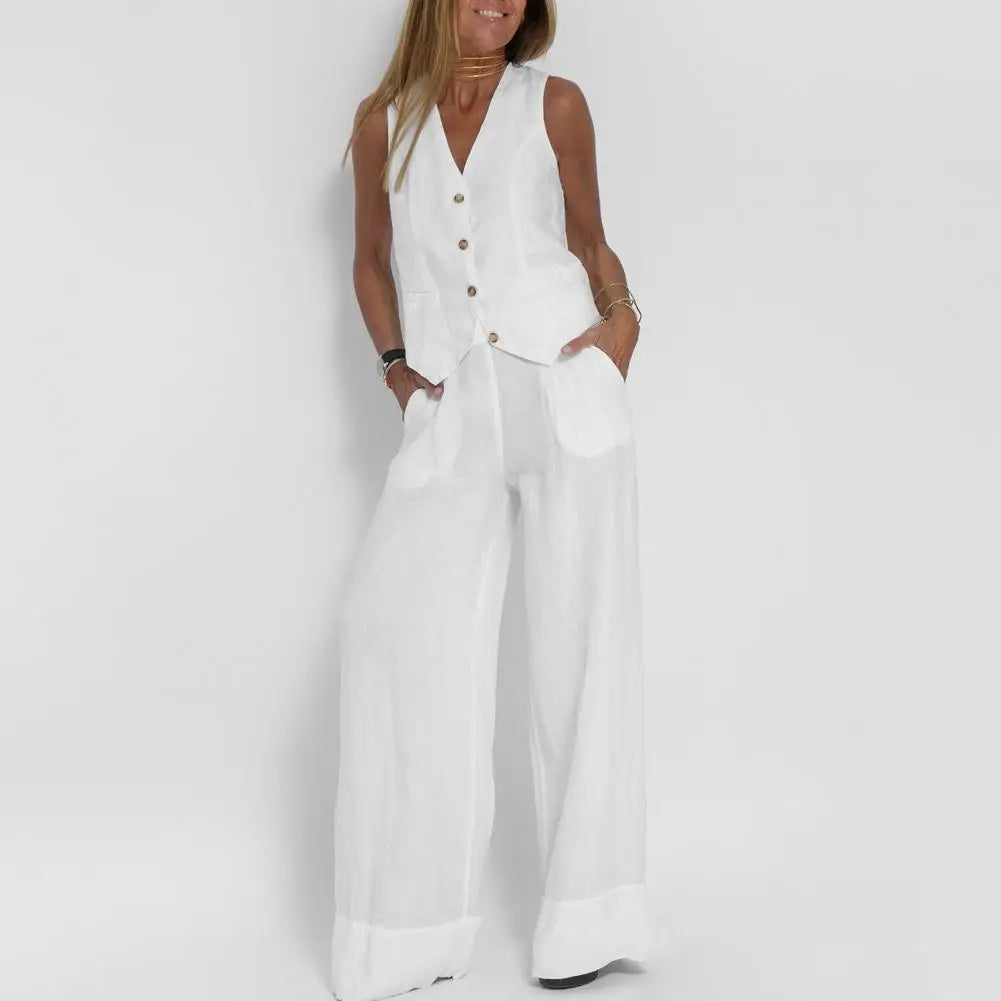 Loïs | Chic Relaxed Ensemble (Cardigan & Trousers)