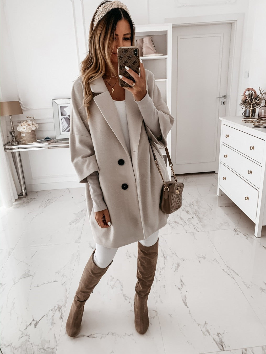 Lotte | Women's Cotton Coat with 3/4 Sleeves