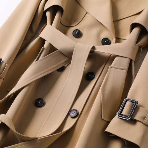 Lotte | Stylish Long Women's Coat with Double Buttons
