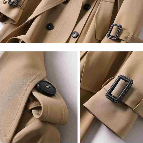 Lotte | Stylish Long Women's Coat with Double Buttons